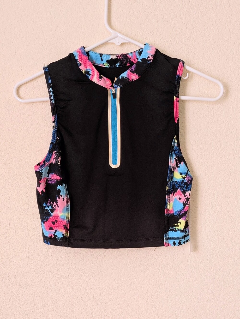 Fit & Famous black halter crop top